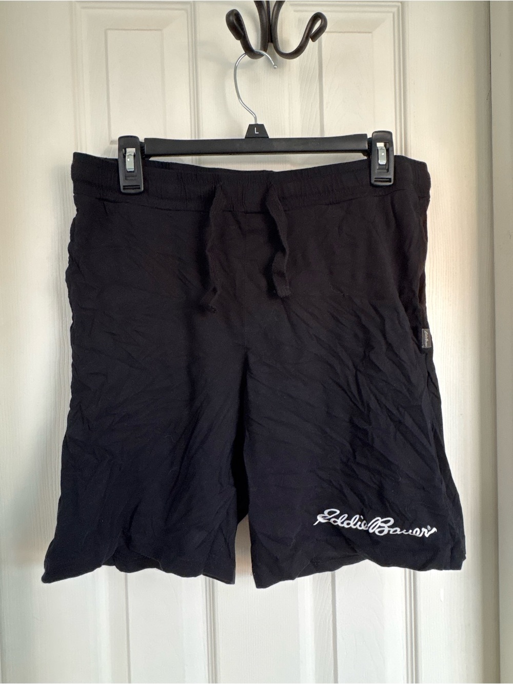 Eddie Bauer Black Athletic Drawstring Shorts